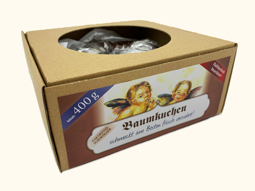 400g Baumkuchen Zartbitterschokolade